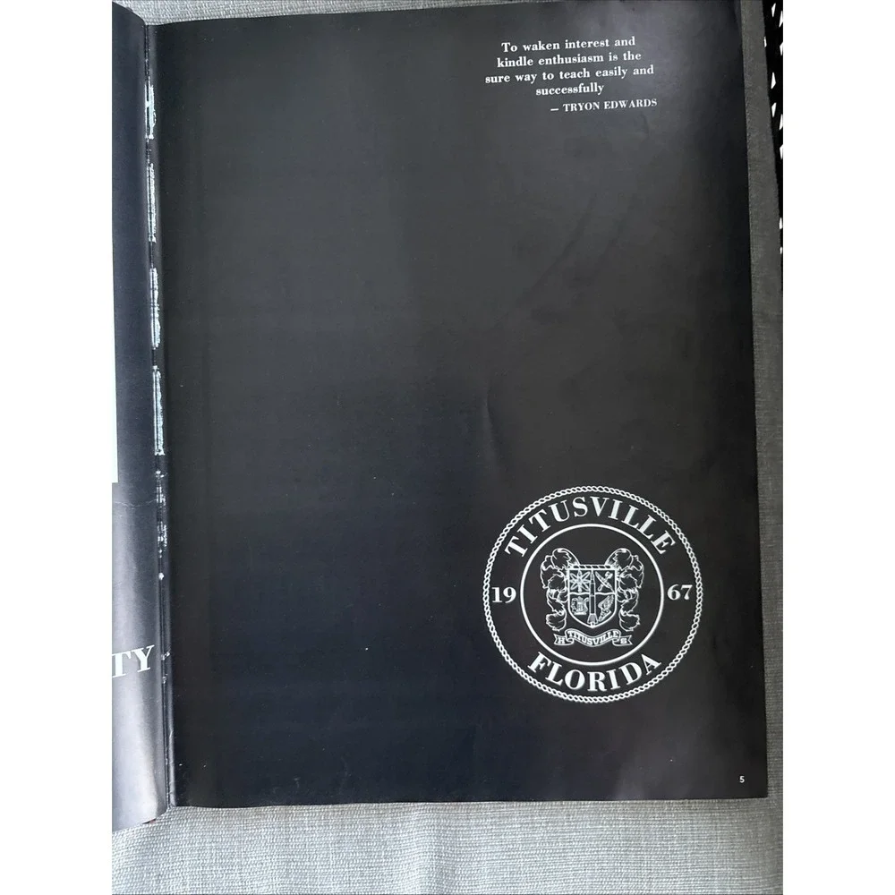 1967 TITUSVILLE Terriers Florida HIGH SCHOOL YEARBOOK Vintage Rare Space Coast